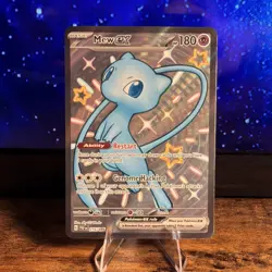 Pokemon Mew EX 216/091 SV: Paldean Fates Shiny Ultra Rare Full Art Holo 180 HP - Image 1