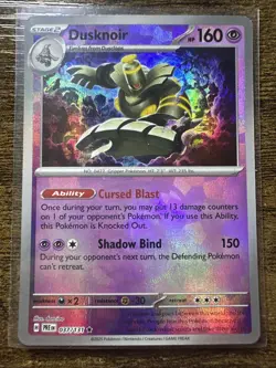 Dusknoir 037/131 Master Ball Pattern, Prismatic Evolutions, Pokemon TCG, NM - Image 1