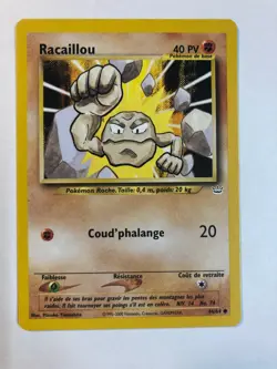 Pokemon [FRENCH] Geodude 44/64 Neo Revelation 2000 NM - Image 1