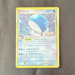 Pokemon TCG Wailord EX Legend Maker 14/92 120 HP Rare English Stage 1 - Image 1