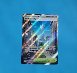 Lumiose City 111/88 Trainer Stadium holo full art Perfect Order ME Pokemon 2026 - Image 3