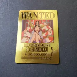 One Piece Wanted Poster Gold Card Collectible✨ - Image 3