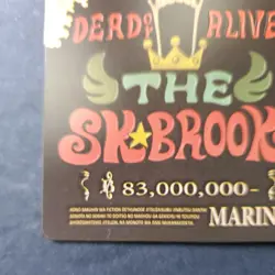 One Piece The SK Brook WANTED Gold Foil Fan Art Collector Card - Image 4