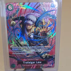 Bandai Trafalgar Law OP13-031 Holo Blocker 6 Cost 6000 Power One Piece CCG - Image 1