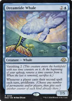 MTG Dreamtide Whale - 59 / English / Very Lightly Played VLP Magic Card - Image 1
