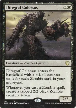 Diregraf Colossus [Innistrad: Midnight Hunt Commander] Near Mint Magic MTG Card - Image 1