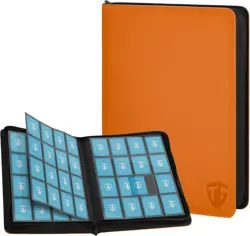 16-Pocket Trading Card Zipper Binder | Durable PU Leather Album for 1000+ Cards - Image 3