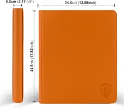 16-Pocket Trading Card Zipper Binder | Durable PU Leather Album for 1000+ Cards - Image 4