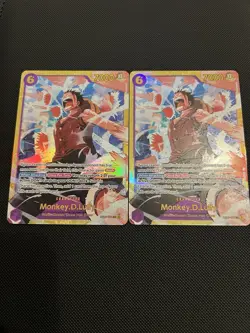 2 x Monkey.D.Luffy EB02-061 SEC One Piece Card Anime 25th Collection English - Image 1