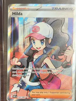 2025 Scarlet & Violet White Flare Hilda Holo Secret Rare FA SAR #164/86 - Image 1
