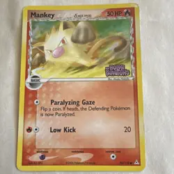 Pokemon Mankey (Delta Species) EX Holon Phantoms Holo MP - Image 1