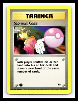 💥 Sabrina's Gaze 1st Edition Stamp # 125/132 Gym Heroes 2000 Pokemon Vintage - Image 1