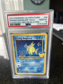 2021 Pokemon Celebrations Classic Collection Holo #66 Shining Magikarp PSA 10 - Image 1