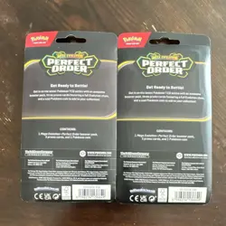 Pokemon TCG Mega Evolution—Perfect Order Blister Set of 2: Meganium & Cinderace - Image 2