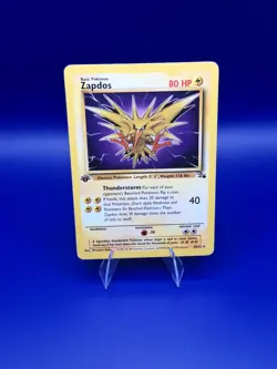 Pokemon Zapdos 30/62 Fossil 1st Edition Rare Holo 1999 English - Image 1