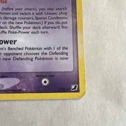 Pokemon Unown 1/28 EX Unseen Forces HOLO 2005 English MP - Image 4