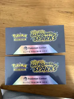 Pokemon Center Surging Sparks Elite Trainer Box ETB (New & Sealed) x2 - Image 3