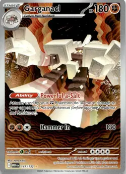 Garganacl 147/132 Illustration Rare - ME01: Mega Evolution Pokemon TCG - NM - Image 1
