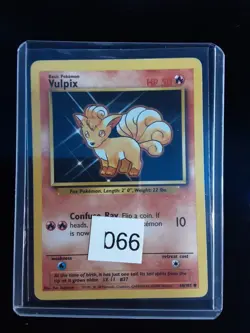 Pokemon Vulpix Base Set 68 / 102 Vintage 1999 WOTC - Image 1