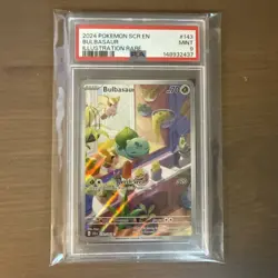 Pokemon TCG: Bulbasaur 143/142 Sv07: Stellar Crown Holo PSA 9 MINT - Image 1