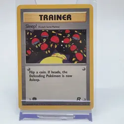 Sleep! (Rocket's Secret Machine) 79/82 Pokemon Team Rocket 1st edition Non Holo - Image 1