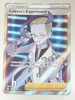 POKEMON TCG COLRESS'S EXPERIMENT FULL ART LOST ORIGIN MINT FROM PACKET TO SLEEVE - Image 1