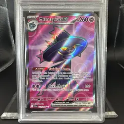 2025 Pokemon Phantasmal Flames Mismagius #112 Ultra Rare EN Graded PSA 10 - Image 3