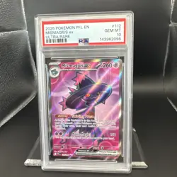 2025 Pokemon Phantasmal Flames Mismagius #112 Ultra Rare EN Graded PSA 10 - Image 5