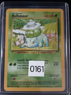 Pokemon Bulbasaur Base Set 44/102 Vintage 1999 WOTC LP - Image 3