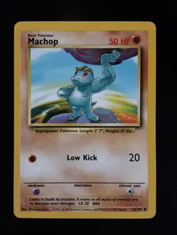 Pokemon Machop Base Set 52/102 Vintage 1999 WOTC - Image 2