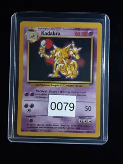 Pokemon Kadabra Base Set 32/102 Vintage 1999 WOTC Mint 10 - Image 1