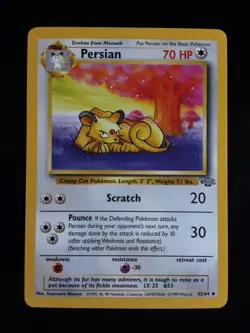 Pokemon Persian Jungle Set 42/64 Vintage 1999 WOTC Mint 10 - Image 1
