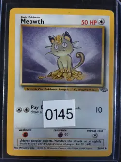 Pokemon Meowth Jungle Set 56/64 Vintage 1999 WOTC Mint 10 - Image 3