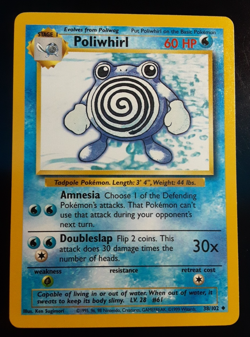 Pokemon Poliwhirl Mint Base Set 38/102 Vintage 1999 WOTC Mint 10 - Image 1