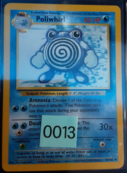Pokemon Poliwhirl Mint Base Set 38/102 Vintage 1999 WOTC Mint 10 - Image 3