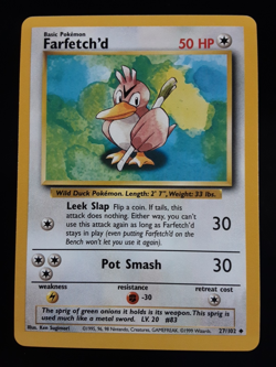 Pokemon Farfetch'd Base Set 27/102 Vintage 1999 WOTC MINT 10 - Image 1
