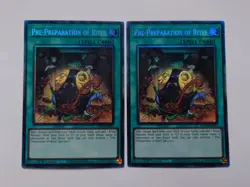 PRE-PREPARATION OF RITES x2 RA01-EN055 COLLECTOR'S RARE YUGIOH *NEW & MINT* - Image 1