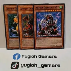 YUGIOH ARMED DRAGON LV3 LV5 LV7 DIFFERENT SETS LIGHT PLAYED CONMON - Image 1