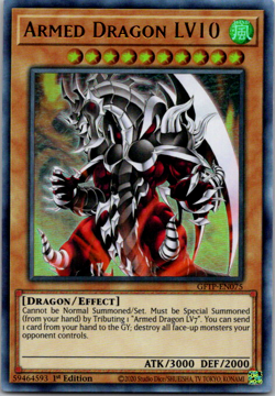 Armed Dragon LV10 - GFTP-EN075 - NM/VLP - Ultra Rare - 1st ed - Yugioh - Image 1