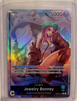 One Piece TCG: Jewelry Bonney LEADER (OP07-019) M/NM+ - Image 1