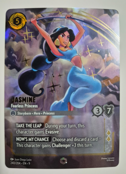 Disney Lorcana Fabled Enchanted Jasmine Fearless Princess English Rare - Image 2