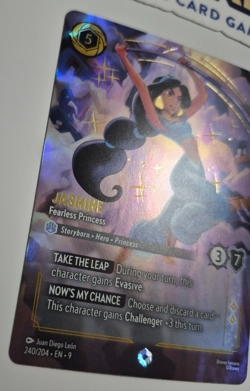 Disney Lorcana Fabled Enchanted Jasmine Fearless Princess English Rare - Image 5