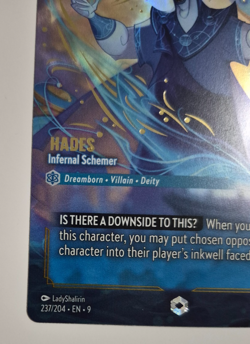 Disney Lorcana Fabled Enchanted Hades Infernal Schemer English Rare - Image 2