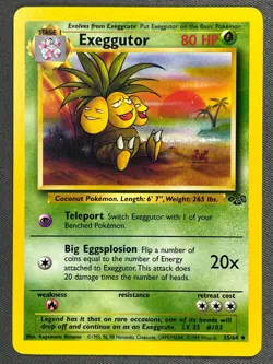 Exeggutor 35/64 Base Set Series Jungle Stage 1 Uncommon Pokemon Card WOTC NM - Image 1