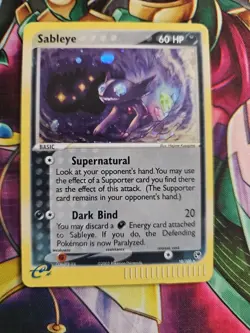 Pokemon TCG Sableye Holofoil Card 10/100 Vintage Sandstorm - Image 1