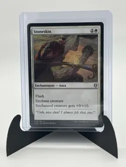 Stoneskin MTG Commander Legends: Battle for Baldur's Gate Regular Card. NM/M - Image 1