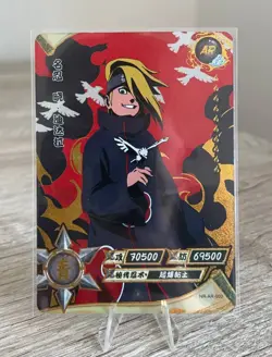 Deidara Tsukuri NR-AR-003 Gold Naruto Kayou Card TCG Mint Ultra Rare - Image 1