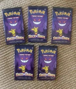 Pokemon Card Lot Trick Or Trade Booster Pack Halloween Limited 2022 NEW SEALED 5 - Image 1