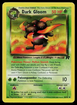 Pokemon Card Team Rocket Dark Gloom 36/82 Uncommon - Image 1