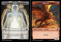 Copy (0001) // Dragon (0012) Double-sided Token - Commander: Modern Horizons 3 - - Image 1